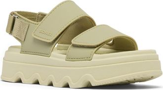Sorel Kinetic Sunchase Slingback Sandal in Dusty Twill/Light Aloe at Nordstrom, Size 10