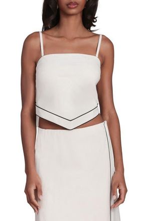 Avec Les Filles Piped Scarf Camisole in Oatmeal-Black at Nordstrom, Size X-Large