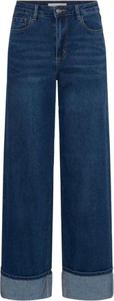Kaffe Broek - Dames - Jeans - Blauw - Maat: L Denim