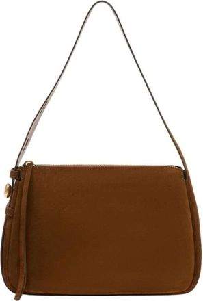 Tory Burch Tory Burch, Shoulder Bags, female, Brown, Size: ONE SIZE Romy Suede Shoulder Bag