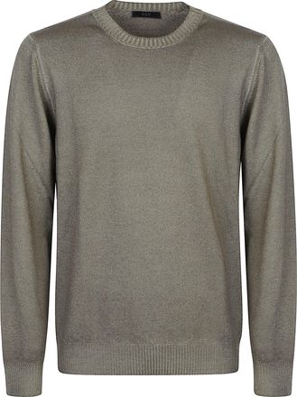 Fay Round Neck Fine Virgin Wool Sweater