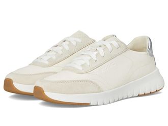 Vionic Uptown Sneakers Womens Shoes Ivory/Silver Leather And Suede : 6.5 W, Leather/Suede