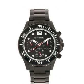 Breed Pegasus Bracelet Watch w/Day/Date in Black at Nordstrom