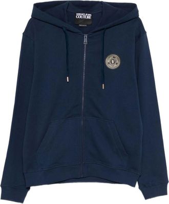 Versace Jeans Couture Navy Blue Hood Sweatshirt