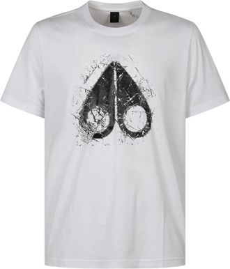 Moose Knuckles Icebreak Logo T-Shirt - Heren - T-shirts - Wit - XL - Katoen - Tops