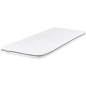 Beliani Colch&oacute;n De Espuma Viscoel&aacute;stico Blanco Funda Extra&iacute;ble Con Cremallera 90 X 200 Cm Petite