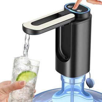 OEM 3 Modelos De Dispensador De 5 Litros Con Boquilla Plegable, Dispensador De Agua El&eacute;ctrico Port&aacute;til Con Interruptor Botella Gal&oacute;n (negro Claro)