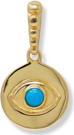 Anzie Evil Eye Disc Pendant in Turquoise at Nordstrom