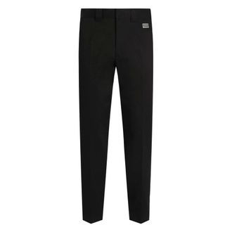 Dolce & Gabbana Slim-fit Trousers, male, Black, XL, Black Casual Trousers