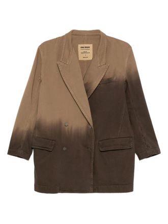 Uma Wang double-breasted jacket - women - Fabric - M - Brown