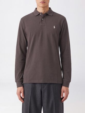 Polo Ralph Lauren Long-Sleeved Slim Fit Cotton Polo Shirt