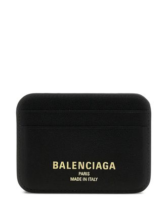 Balenciaga Cash 2.0 leren pasjeshouder - Zwart