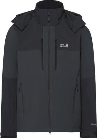 Jack Wolfskin Jasper Jacket Softshelljacke f&uuml;r Herren | schwarz/grau