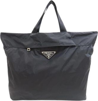 Prada Pre-owned Vintage Nylon Tote - Dames - Vintage Shopper - Zwart - ONE Size - Nylon - Vintage