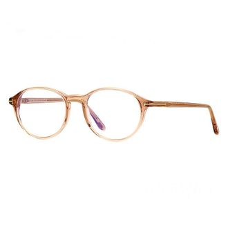 Tom Ford FT5753-B 045 Transparent Brown/Clear Blue Light Block 51mm