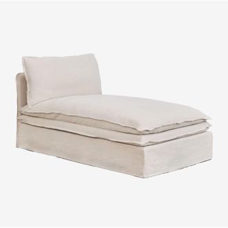 Sklum Modulo chaise longue per divano componibile in lino e cotone Grace SKLUM