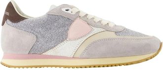 Philippe Model Blville Lage Sneakers - Dames - Sneakers - Grijs - 37 EU - Katoen - Schoenen