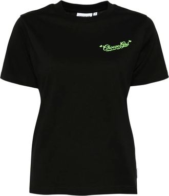 Chocoolate logo-embroidered T-shirt - women - Cotton - M - Black