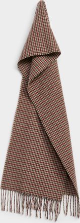 Le 31 Mens Wintry pattern merino wool scarf Exclusive collection from Italy