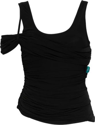 CHRISTOPHER ESBER draped asymmetric top - Black