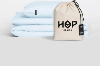 OEM Ropa De Cama Pure - Algod&oacute;n Puro - Azul Pastel 140/200cm + 1 Funda De Almohada 80/80cm