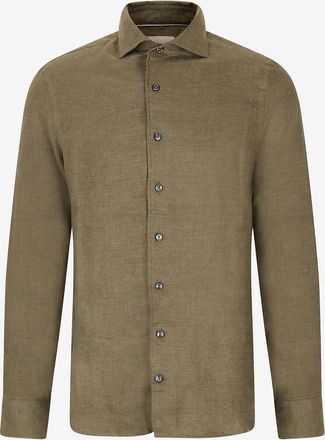 Aurélien Langarm-Hemd aus Baumwolle und Kaschmir City