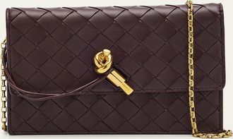 Bottega Veneta Knot Leather Pouch Bag