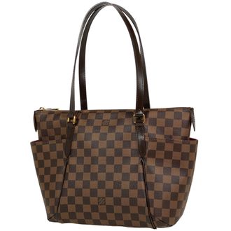 Louis Vuitton Brown Damier Canvas Shoulder Bag Tote Bag (Pre-Owned)
