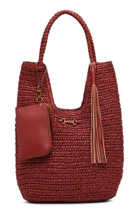 Anne Klein Tapered Woven Tote Bag with Pouch at Nordstrom Rack