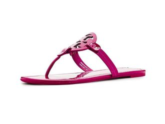 Tory Burch Miller Sandal Womens Shoes Fuchsia Spark : 10.5 M, Leather