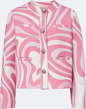 Pucci Marmo cotton-blend terry jacket