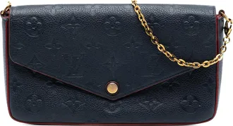 Louis Vuitton Pre-owned Womens Monogram Empreinte Pochette Felicie - Dark Blue Leather - One Size