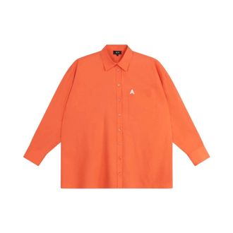ALIX The Label Alix The Label - Geweven Oversized Blouse - Dames - Blouses & Shirts - Oranje - Maat: S