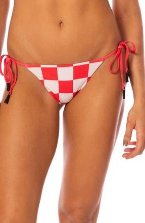 Maaji Oahu Check Bikini Bottoms in Bright Red at Nordstrom Rack, Size Medium