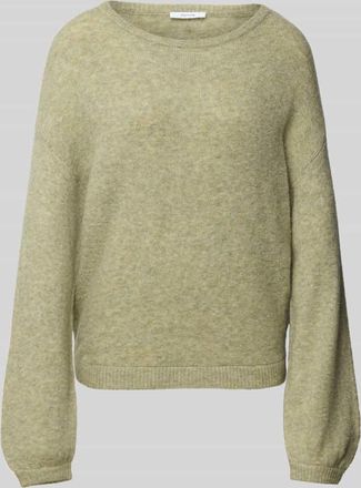 OPUS Strickpullover mit Rundhalsausschnitt Modell Pemine in Mint, Größe 36