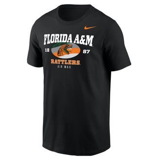 Nike Mens College (Florida A&M University) Air Max Short-Sleeve T-Shirt in Black | M11332FAMU25-BLK