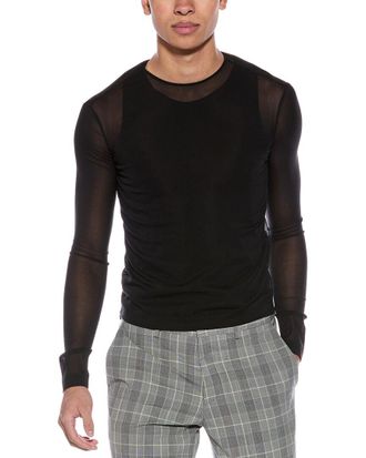 Valentino Sheer Silk-Blend T-Shirt