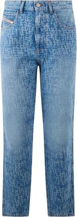 Diesel Straight Jeans - Dames - Slim Fit Jeans - Blauw - W26 - Katoen - Jeans