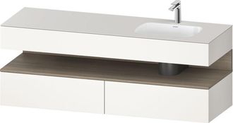 Duravit Qatego Lavabo Encastrado Con Base De Lavabo Consola, - Duravit