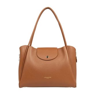 Lancaster Ida Double Tote Bag - Dames - Tassen - Bruin - Maat: ONE Size Zijde
