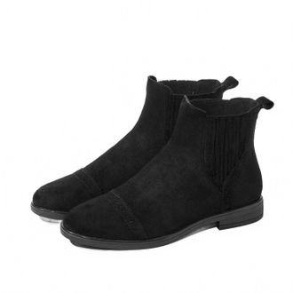 Bussola Womens Peytin Suede Chelsea Boots In Black Suede