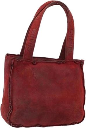 Chanel Pre-owned Su&egrave;de Mini Tas - Dames - Vintage Mini Tas - Rood - ONE Size - Su&egrave;de - Vintage