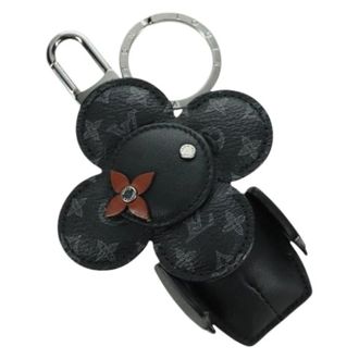 Louis Vuitton Pre-owned Accessories, female, Black, Size: ONE SIZE Pre-owned Canvas Key Holder