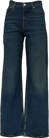 Isabel Marant Dromie Denim Pants with Straight Cut and Classic 5-Pocket Design
