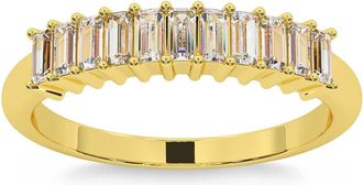 Pompeii3 1/2Ct Baguette Diamond Wedding Anniversary Ring Stackable Band Gold Lab Grown