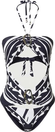 Twin-Set Costume intero con dettaglio cut-out - Blu