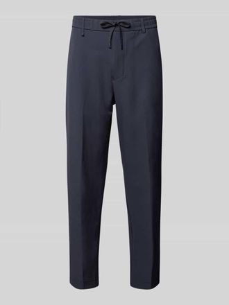 HUGO BOSS Regular Fit Stoffhose mit Tunnelzug Modell Convert in Dunkelblau, Gr&ouml;&szlig;e 54