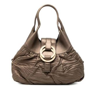 Bulgari Pre-owned Chandra Handtas - Dames - Vintage Handtas - Bruin - ONE Size - Leer - Vintage