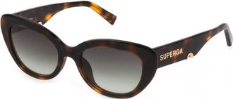 Sting Womens SST458 53 02BL Sunglasses - Brown - One Size