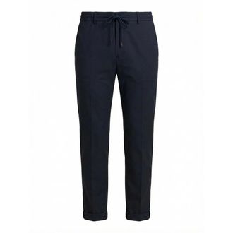 PESERICO Peserico, Slim-fit Trousers, male, Blue, Size: 2XL Viscose-blend Jogger Trousers